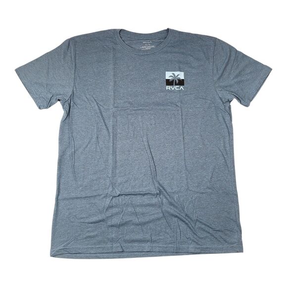 RVCA Palm Tree Beach Logo Mens Double Sided T Shirt Size XL - Picture 3 of 5